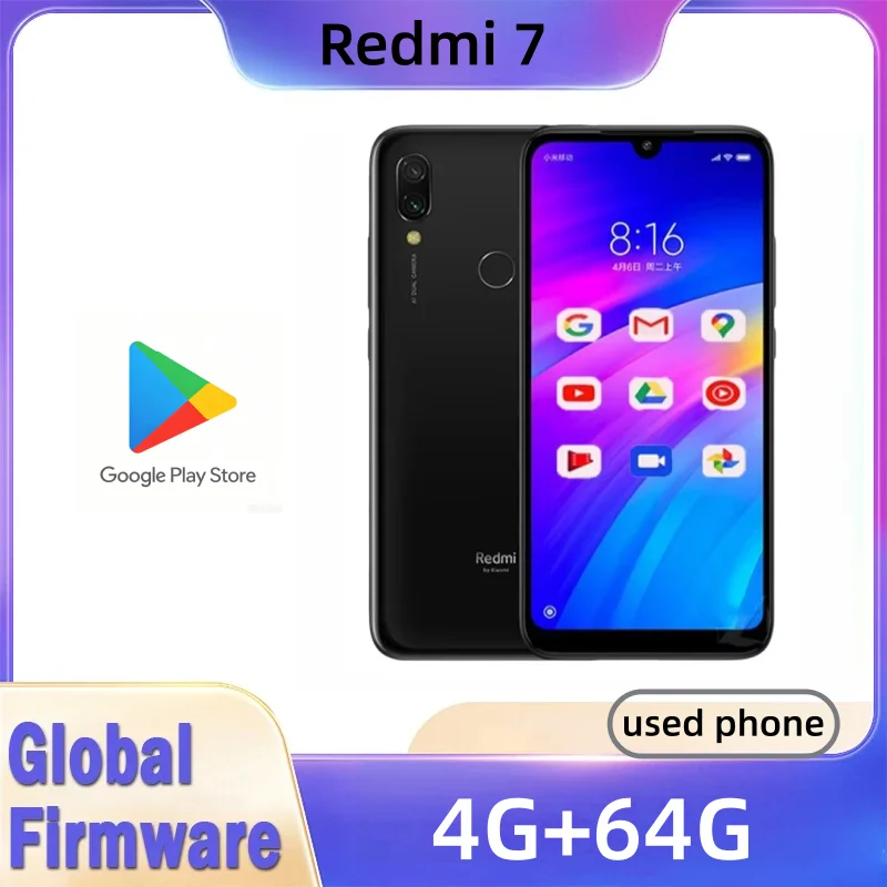 Phone Cases - Смартфон Xiaomi Redmi 7 с чехлом,