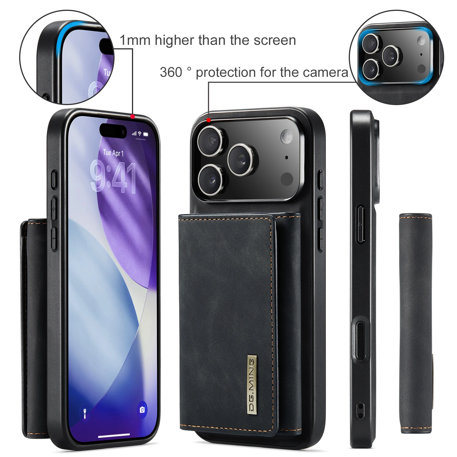 Для нового IPhone 17 Pro Max A – обзор и цена Leather Wallet Card Holder Phone Cover