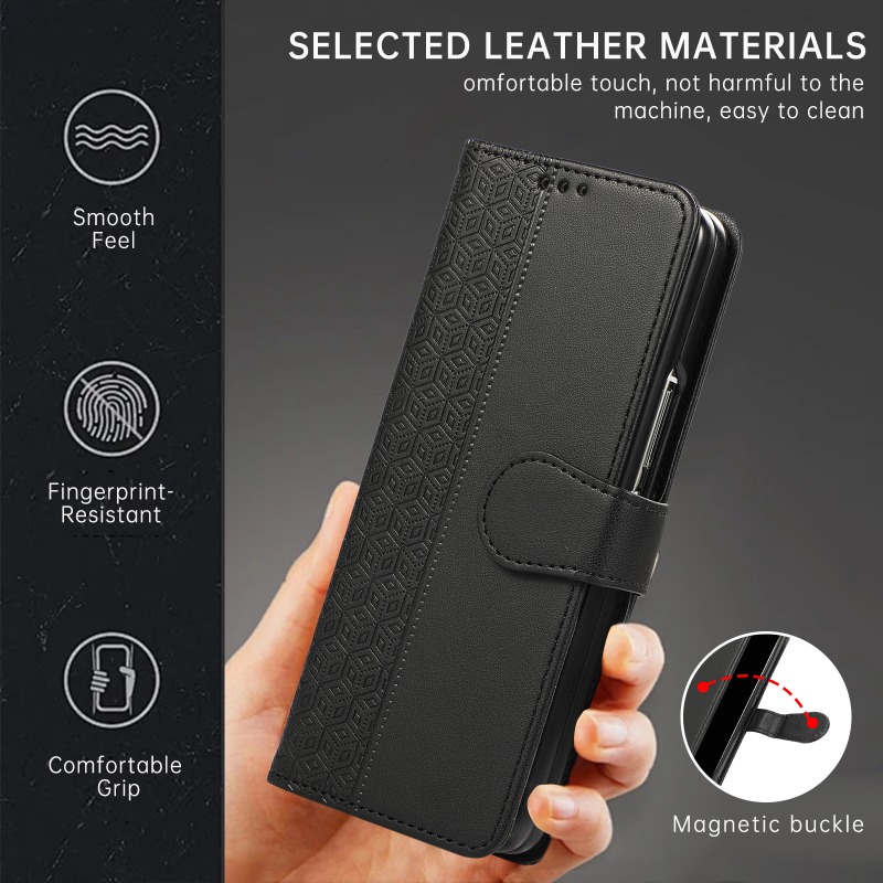 Кожаный чехол-флип для Samsung – обзор и цена Leather Wallet Card Holder Phone Cover