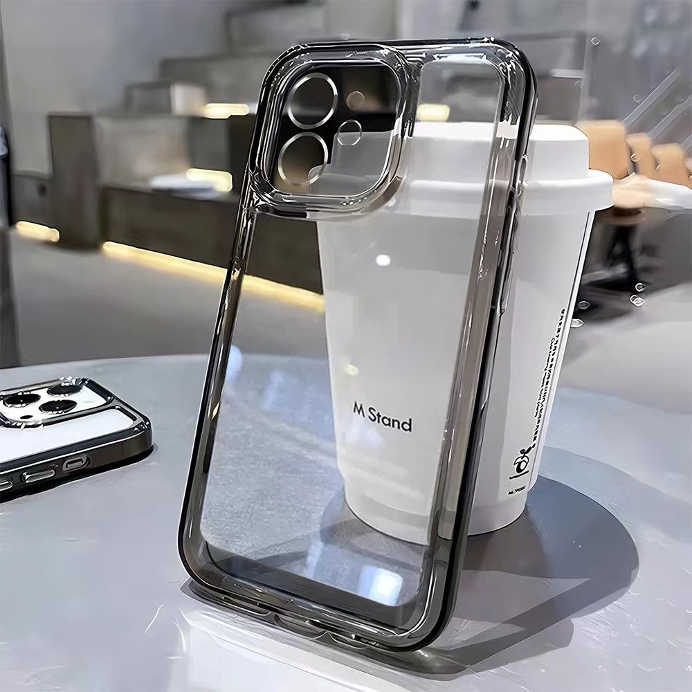 Роскошный чехол для iPhone 15, – обзор и цена Clear Shockproof Bumper Case