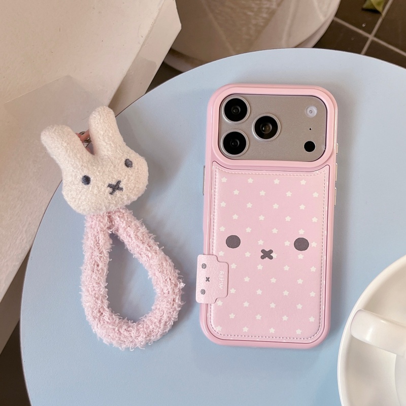 Милый розовый чехол для телефо – обзор и цена Cute Cartoon Wrist Strap Silicone Case